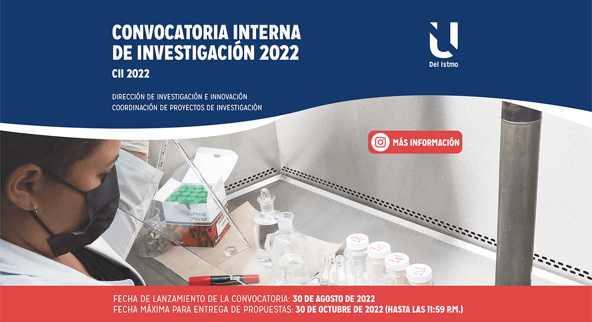 Convocatoria Interna De Investigación 2022 | U Del Istmo Panamá